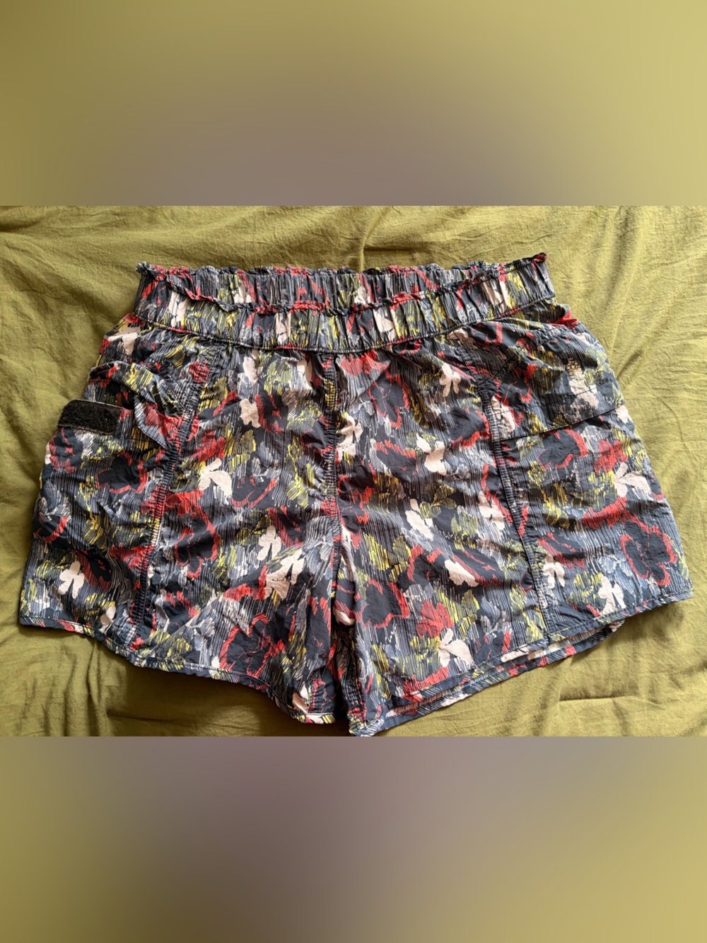 FP Movement by Free People Multicolor Abstract Floral Elastic Waist Shorts